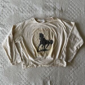 Zara Girls Horse Tee 9 Years